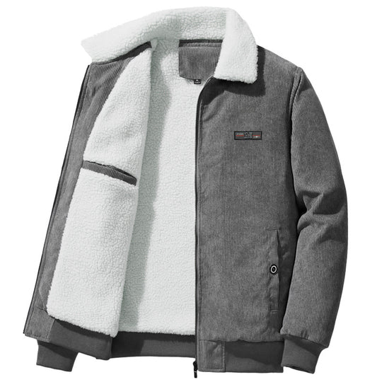 Herren Gemütliche und stylishe Cordjacke mit Fleece-Futter Shop Nory