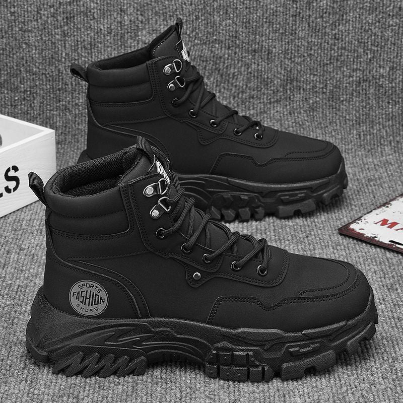Damen Sportliche High-Top Stiefel mit rutschfester Sohle und strapazierfähigem Obermaterial Shopnory