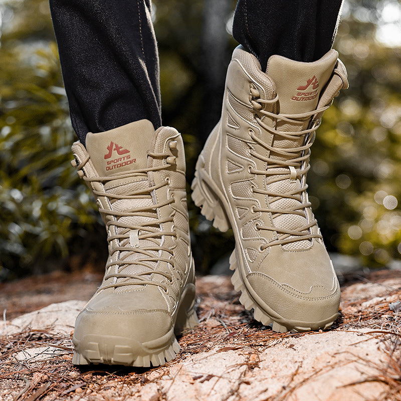 Damen Hochwertige Wanderstiefel mit rutschfester Sohle und atmungsaktiven Einsätzen