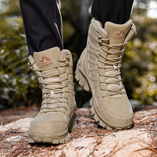 Damen Hochwertige Wanderstiefel mit rutschfester Sohle und atmungsaktiven Einsätzen