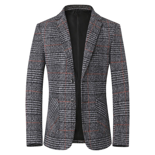 Herren Tweed-Sakko mit Glencheck-Muster und schmaler Passform Shop Nory