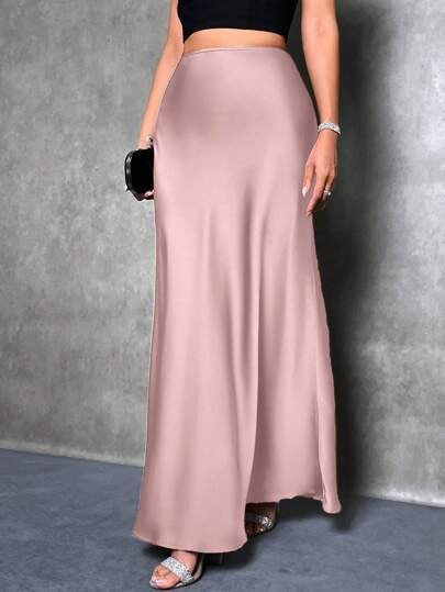 Damen Maxirock mit fließendem Schnitt und elegantem Fall