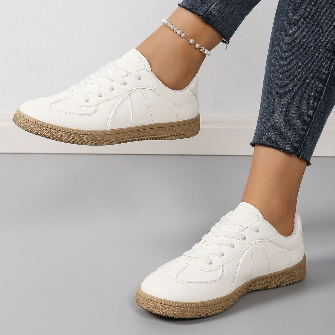 Damen Sneaker mit sportlichem Design und strapazierfähiger Gummisohle