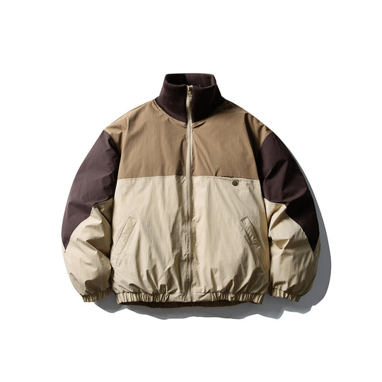 Herren Wattierter Boxy-Bomber mit hohem Rippenkragen und elastischem Saum Shop Nory