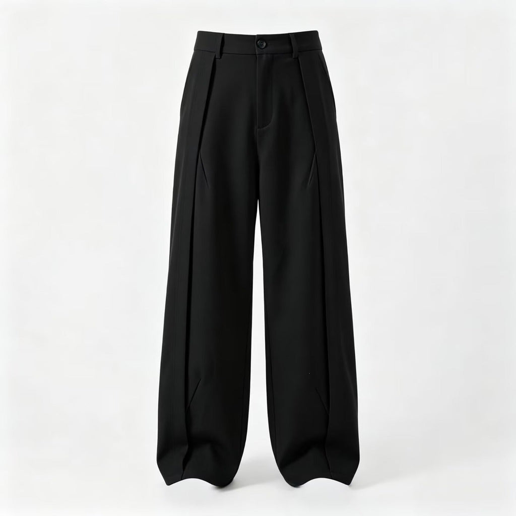Herren Bundfaltenhose Weit