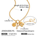 Damen mehrlagige Halskette mit floralem Anhänger und charmanten Details Shop Nory