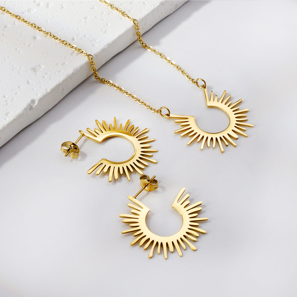 Damen Schmuckset mit großflächigen Anhängern Shop Nory