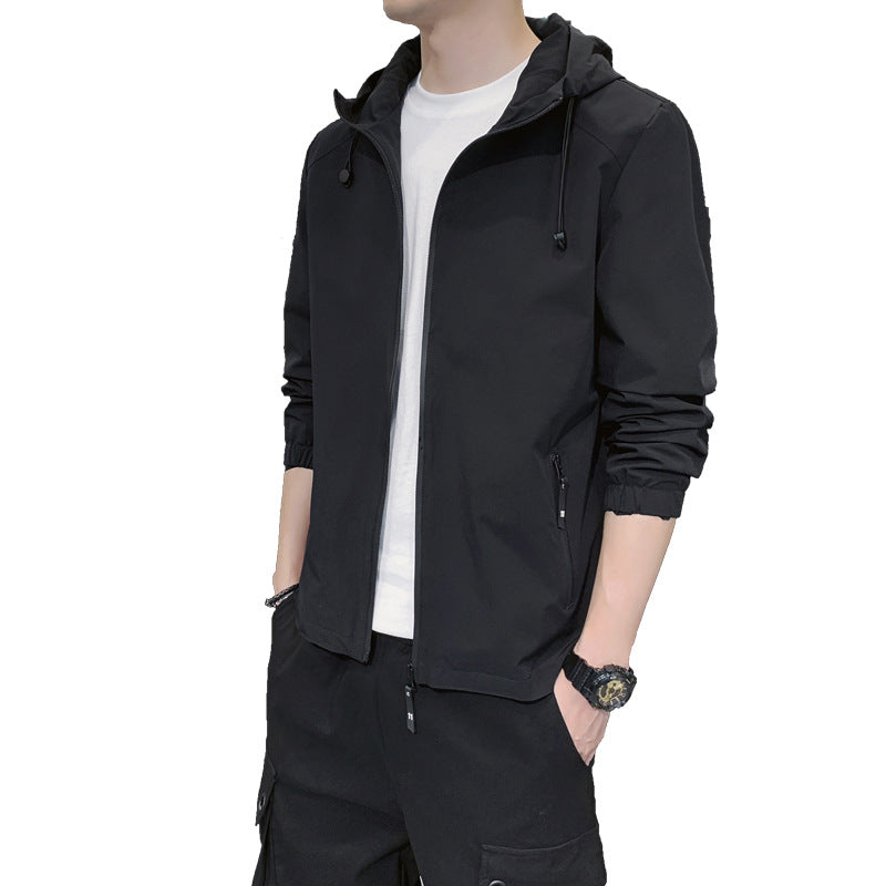Herren Leichte Sportjacke mit Kapuze Shop Nory