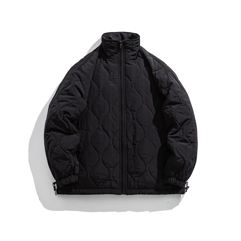 Unisex Boxy-Steppjacke im Military-Liner-Stil mit hohem Stehkragen und verstellbarem Saum Shop Nory