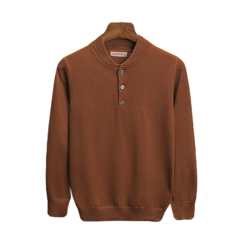 Herren trendiges Langarm-Polo Shop Nory