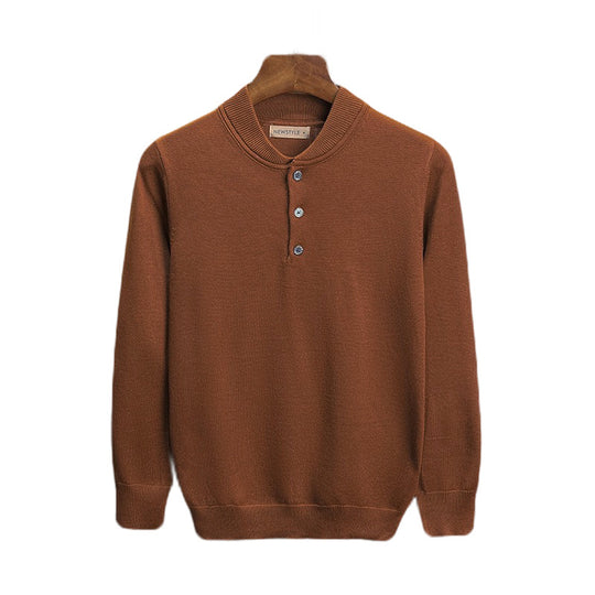 Herren trendiges Langarm-Polo Shop Nory