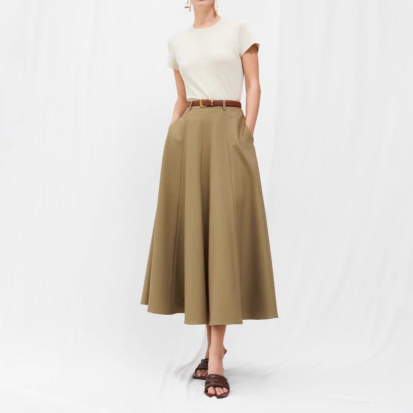 Damen Eleganter Maxirock mit Weit geschnittenem Design Shop Nory
