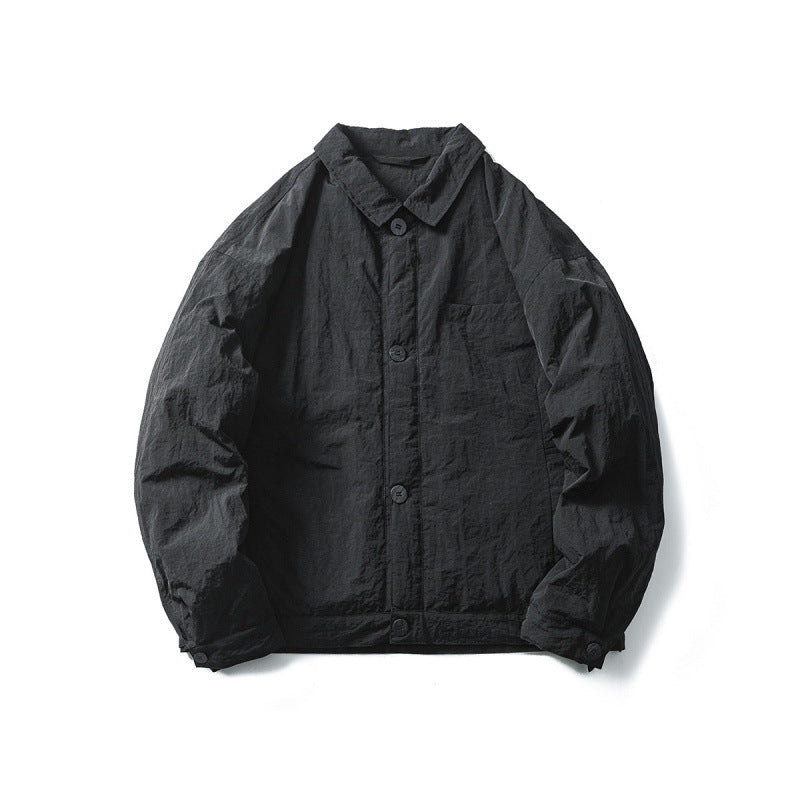 Herren Leichte Oversize-Fieldjacke im Workwear-Stil mit Hemdkragen und Knopfverschluss Shop Nory