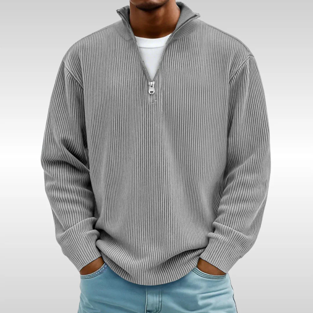 Herren Modischer Zip-Pullover