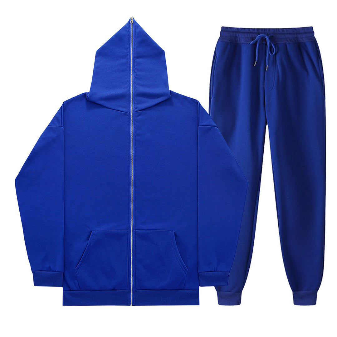 Unisex nan leichter French-Terry Zip-Hoodie und tapered Jogginghose Set mit Raglanärmeln, Kängurutasche und elastischem Komfortbund Shop Nory