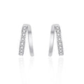 Damen Ohrringe mit eleganter Zirkonia-Besetzung Shop Nory