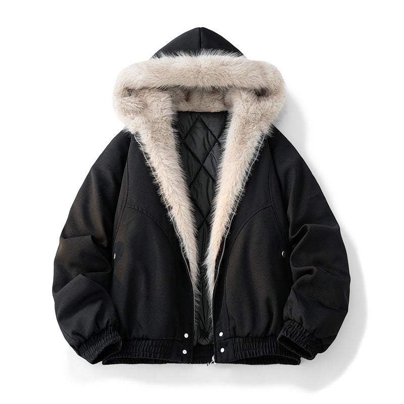 Herren Modische Camouflage-Winterjacke mit abnehmbarer Kapuze Shop Nory