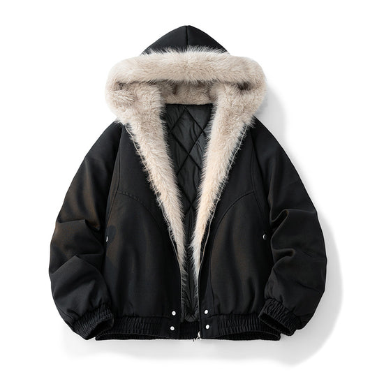 Herren Modische Camouflage-Winterjacke mit abnehmbarer Kapuze Shop Nory