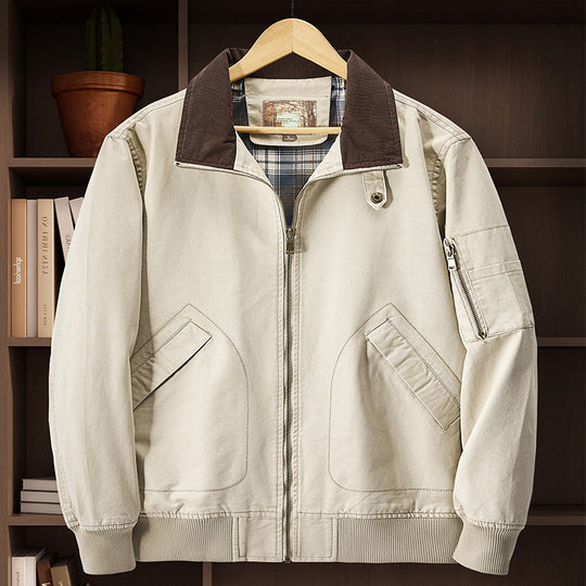 Herren Cordkragen-Fieldjacke Shop Nory