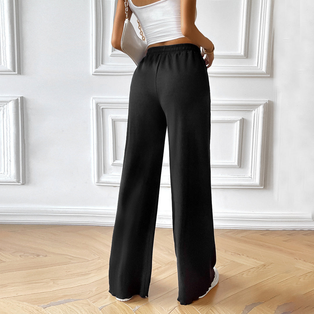 Damen nan weite Loungehose mit elastischem Bund, Kordelzug und seitlichen Eingrifftaschen Shop Nory