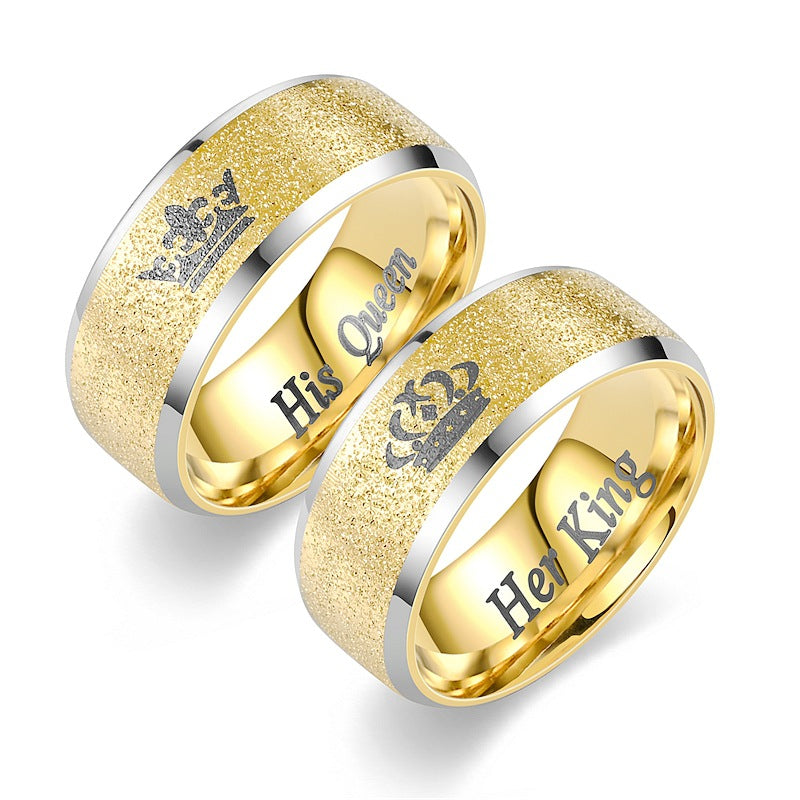 Herren Ring mit gravierter Krone und flossierendem Design Shop Nory