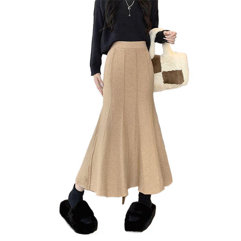 Damen Fließender Maxirock mit eleganter A-Linien Silhouette Shop Nory