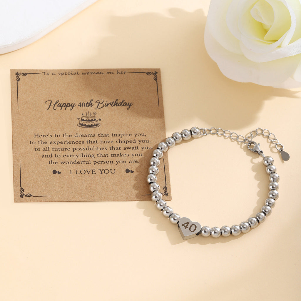 Damenarmband mit Herzanhänger und personalisierbarem Charm Shop Nory