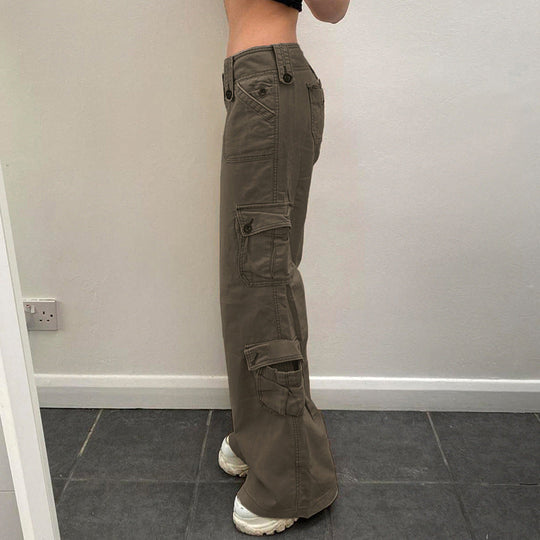 Damen Cargo-Hose mit praktischen Seitentaschen und lässigem Schnitt