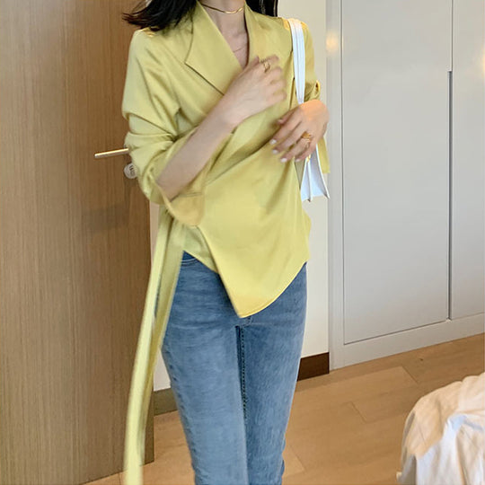 Damen eleganter Wickelblazer Shop Nory