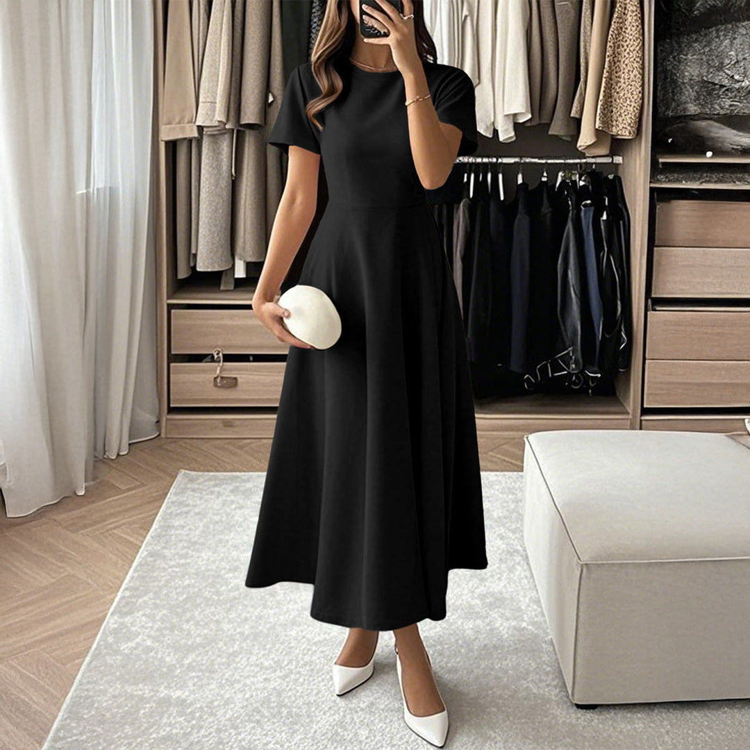 Damen Midikleid mit elegantem Schnitt und weiten Ärmeln