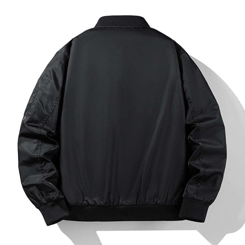 Herren Modische Bomberjacke mit hohem Kragen und praktischen Taschen Shop Nory