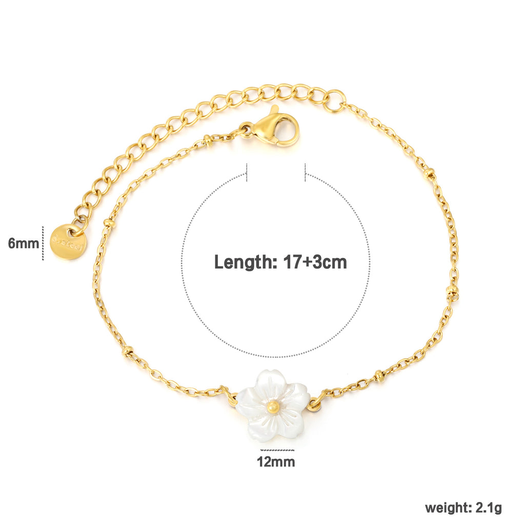 Damen Zart geflochtenes Armband mit verstellbarem Verschluss Shop Nory