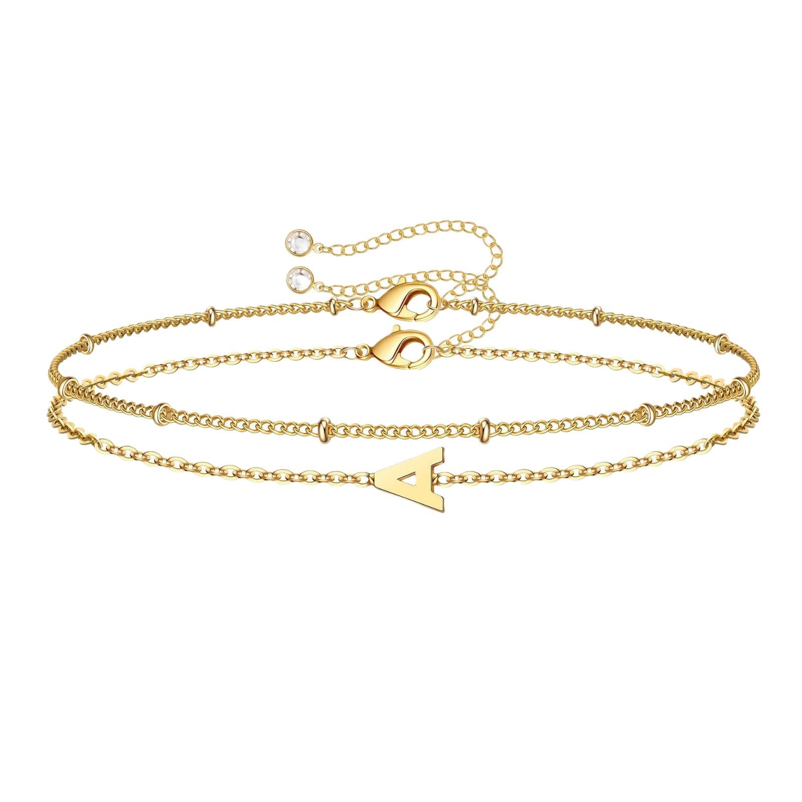 Damen personalisierte zweireihige Armband Shop Nory