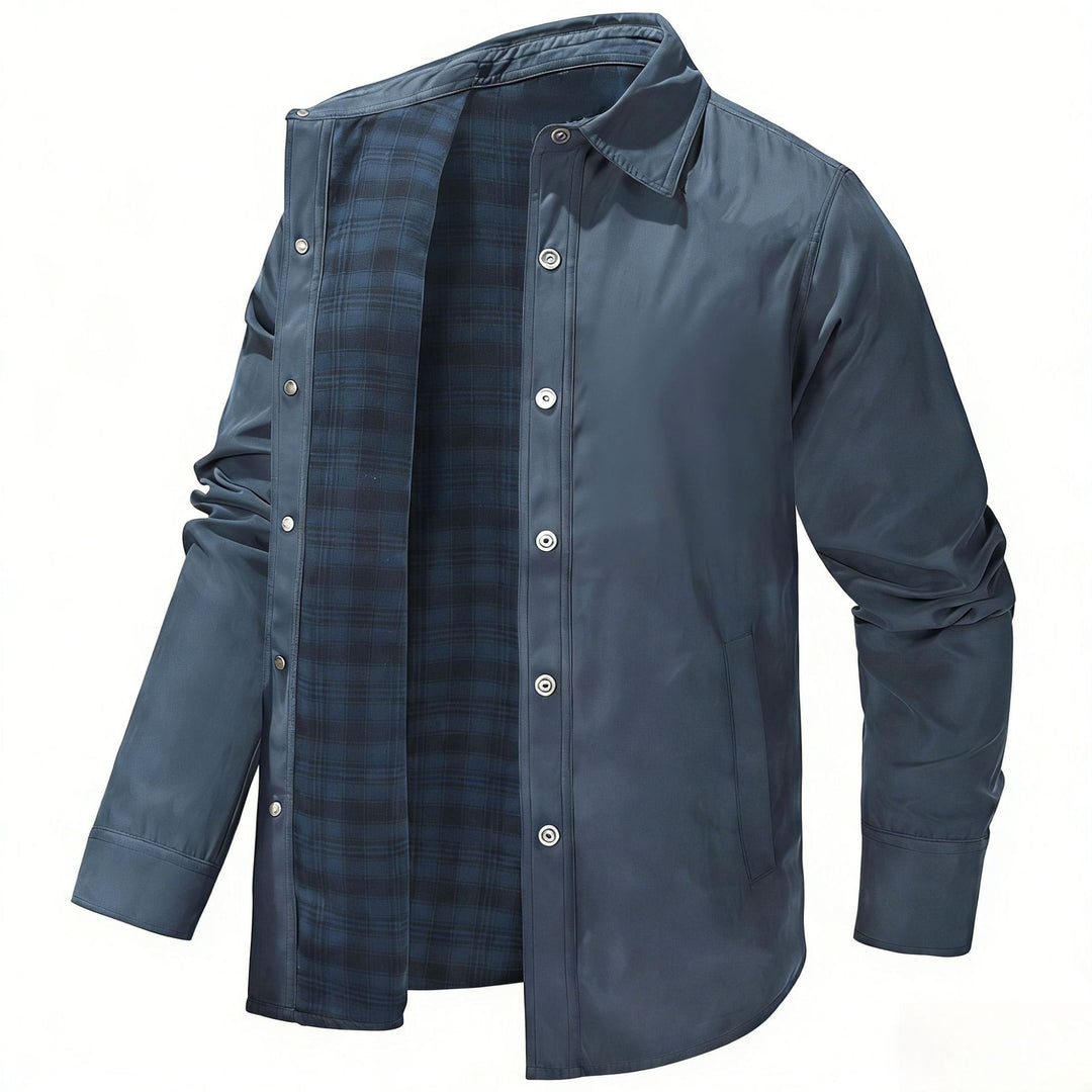 Herren Leichte Übergangsjacke mit modernem Karomuster