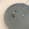 Damen Kette mit elegantem Kreuzanhänger und feinen Gliederketten Shop Nory