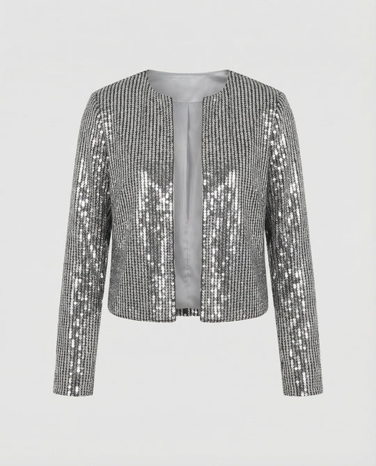 Damen Strickjacke mit Glitzereffekt