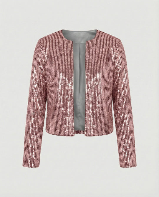 Damen Strickjacke mit Glitzereffekt