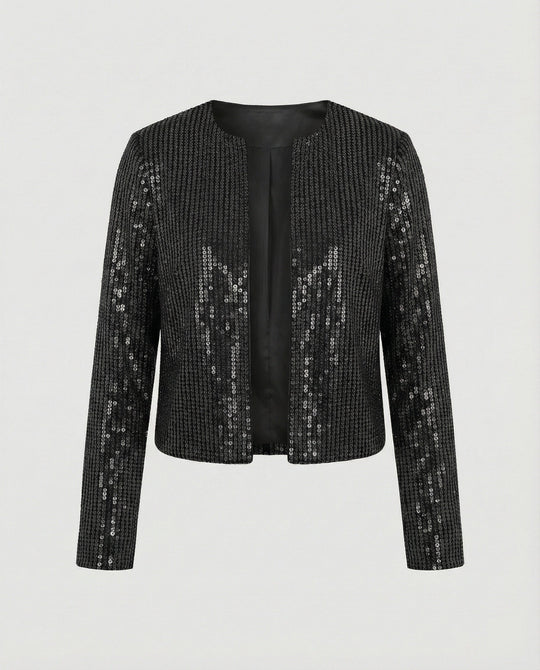 Damen Strickjacke mit Glitzereffekt
