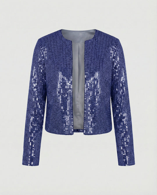 Damen Strickjacke mit Glitzereffekt