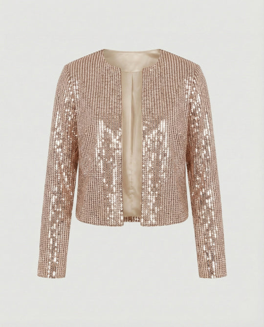 Damen Strickjacke mit Glitzereffekt