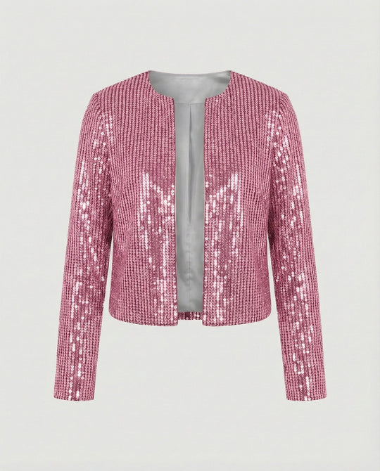 Damen Strickjacke mit Glitzereffekt