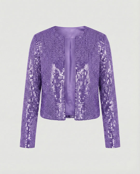 Damen Strickjacke mit Glitzereffekt