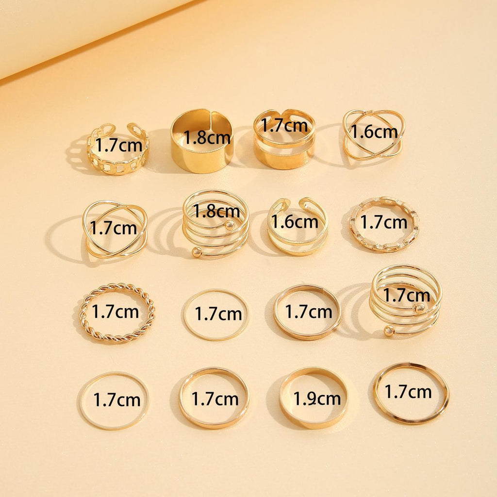 Damen Schmuckring-Set mit vielfältigen, modernen Designs Shop Nory