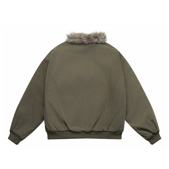 Herren Boxy-Bomberjacke mit kuscheligem Kunstfellkragen und winddichter Thermofütterung Shop Nory