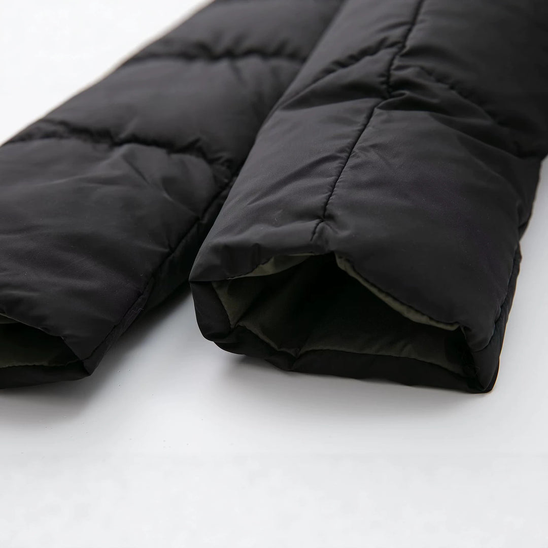 Damen langer gesteppter Winterparka mit Kapuze Shop Nory