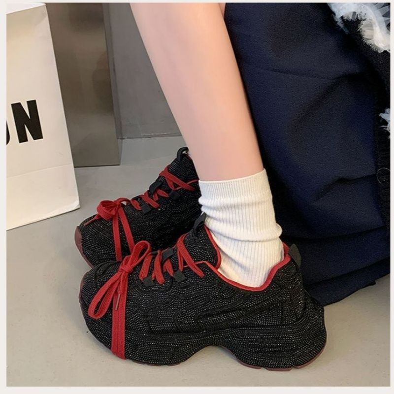 Damen Chunky-Plateau-Sneakers mit atmungsaktivem Mesh und sculpted Profil Shop Nory