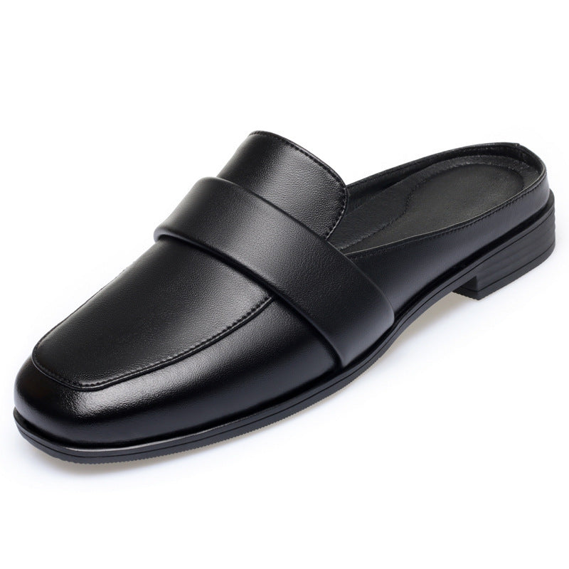 Damen Komfortable Slipper aus hochwertigem Leder mit schickem Riemen Shopnory