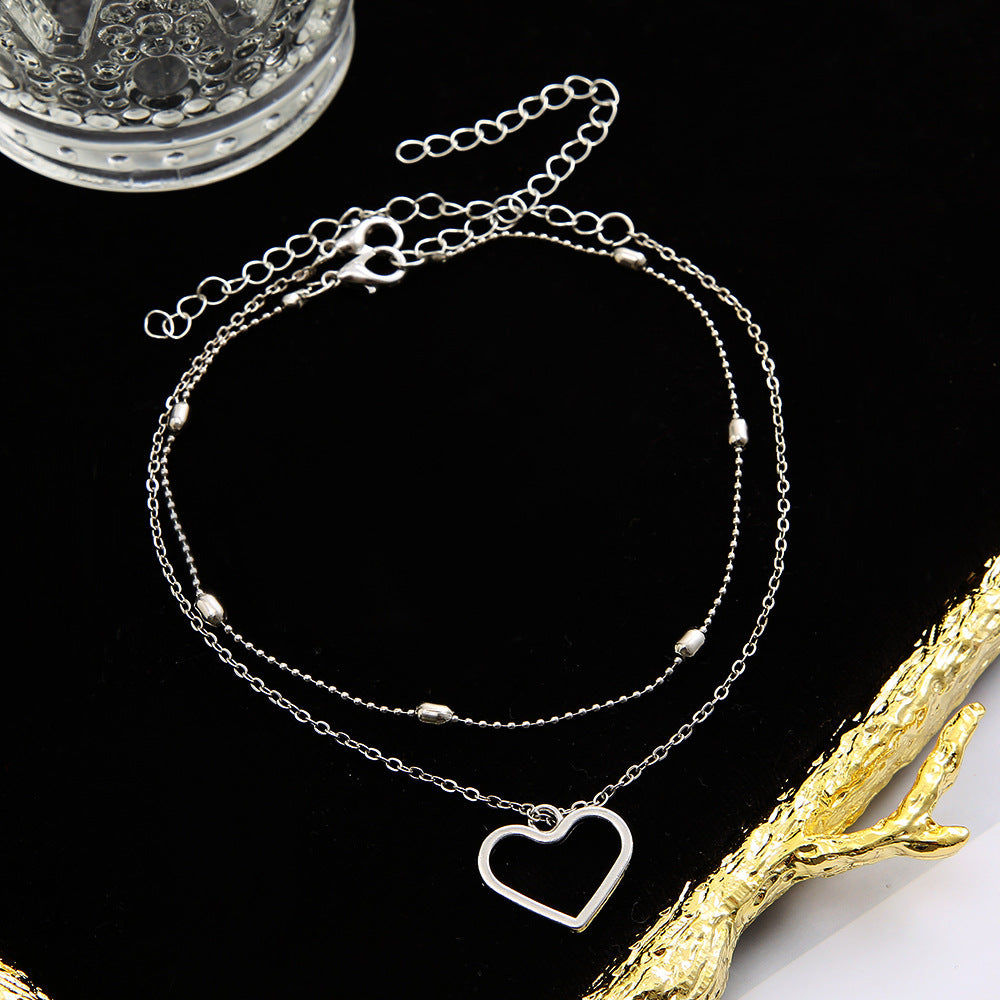 Damen Fußkettchen aus hochwertigem Metall mit elegantem Design Shop Nory
