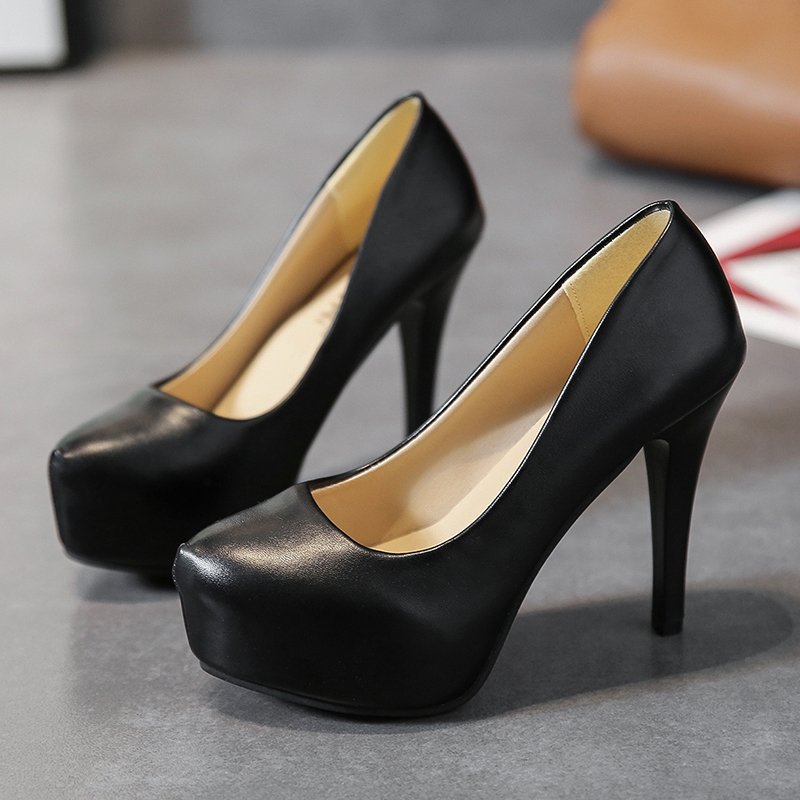 Damen hohe Pumps mit komfortablem Plateau und elegantem Design Shopnory