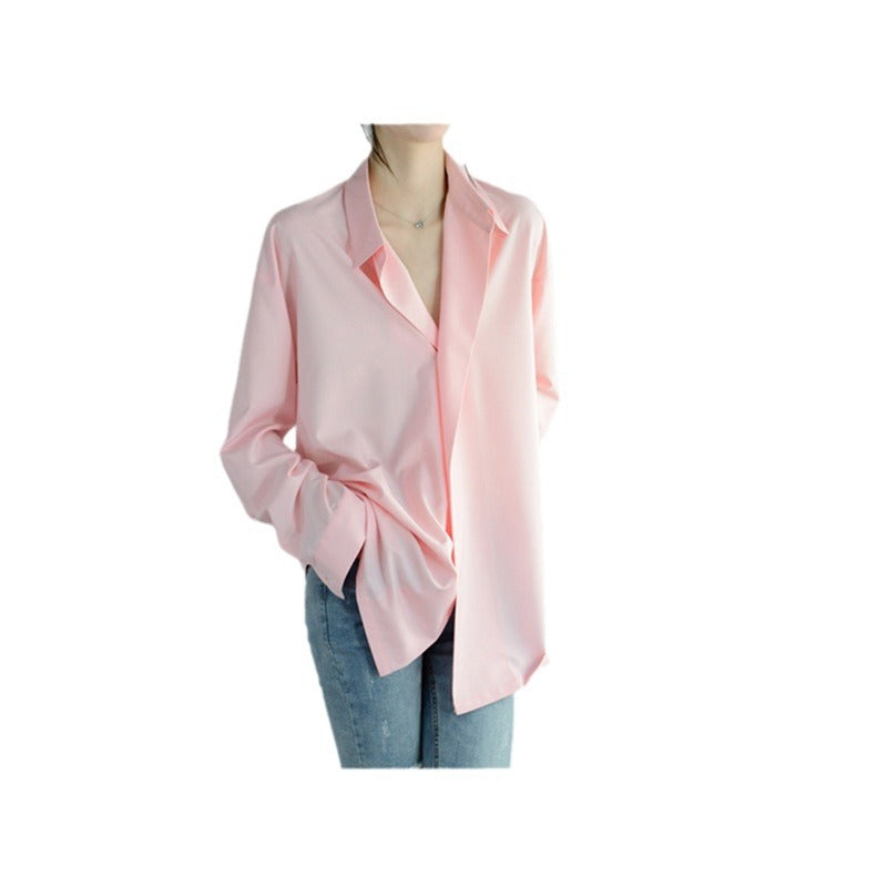 Damen Legere Oversized-Bluse mit modernem Schnitt Shop Nory
